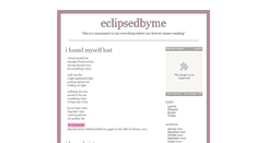 Desktop Screenshot of eclipsedbyme.com