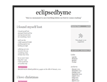 Tablet Screenshot of eclipsedbyme.com